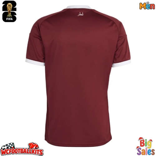 Qatar Replica Home Stadium Shirt World Cup 2026 Short Sleeve